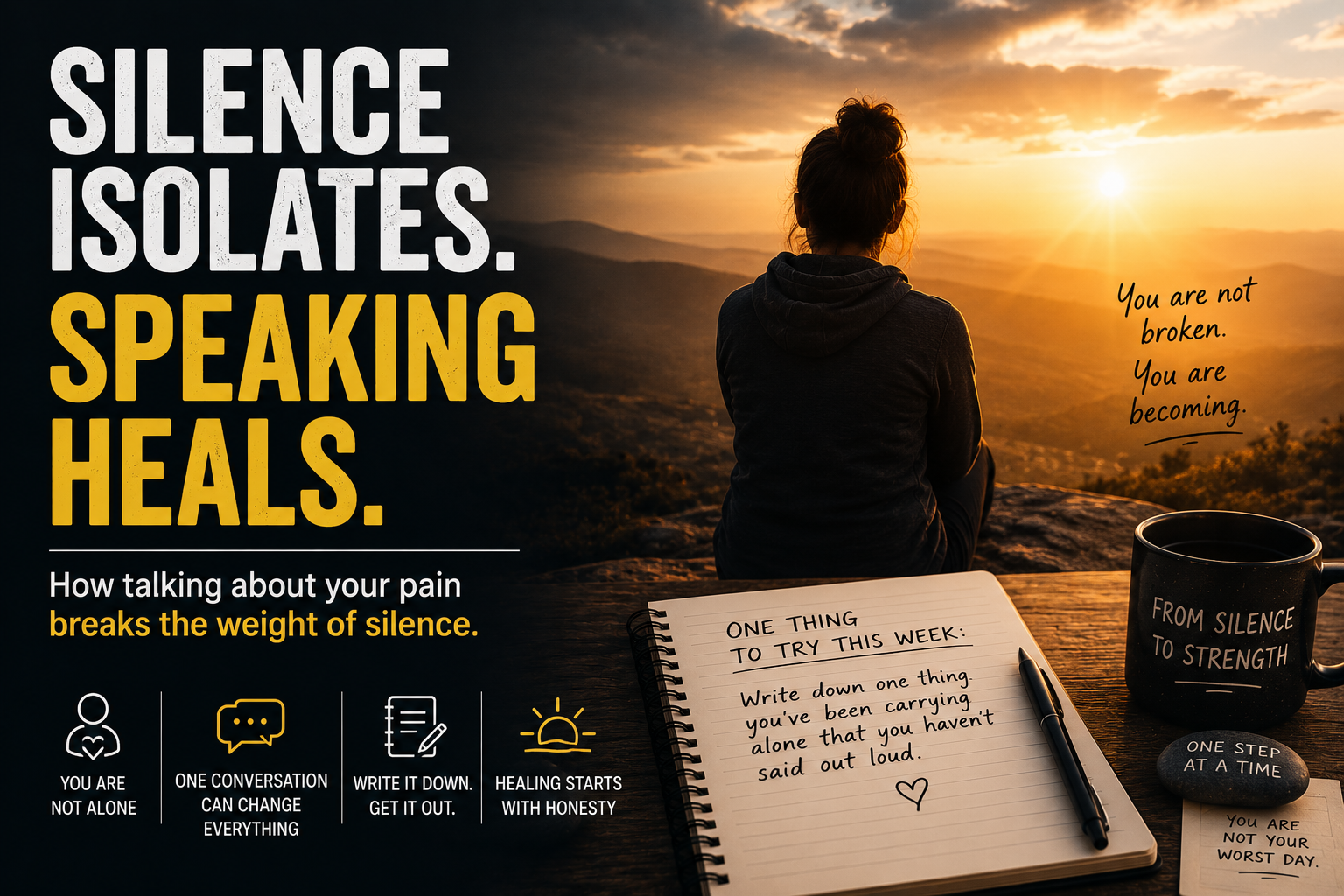 The Weight of Silence: Why Talking About Your Pain Is Not a Weakness