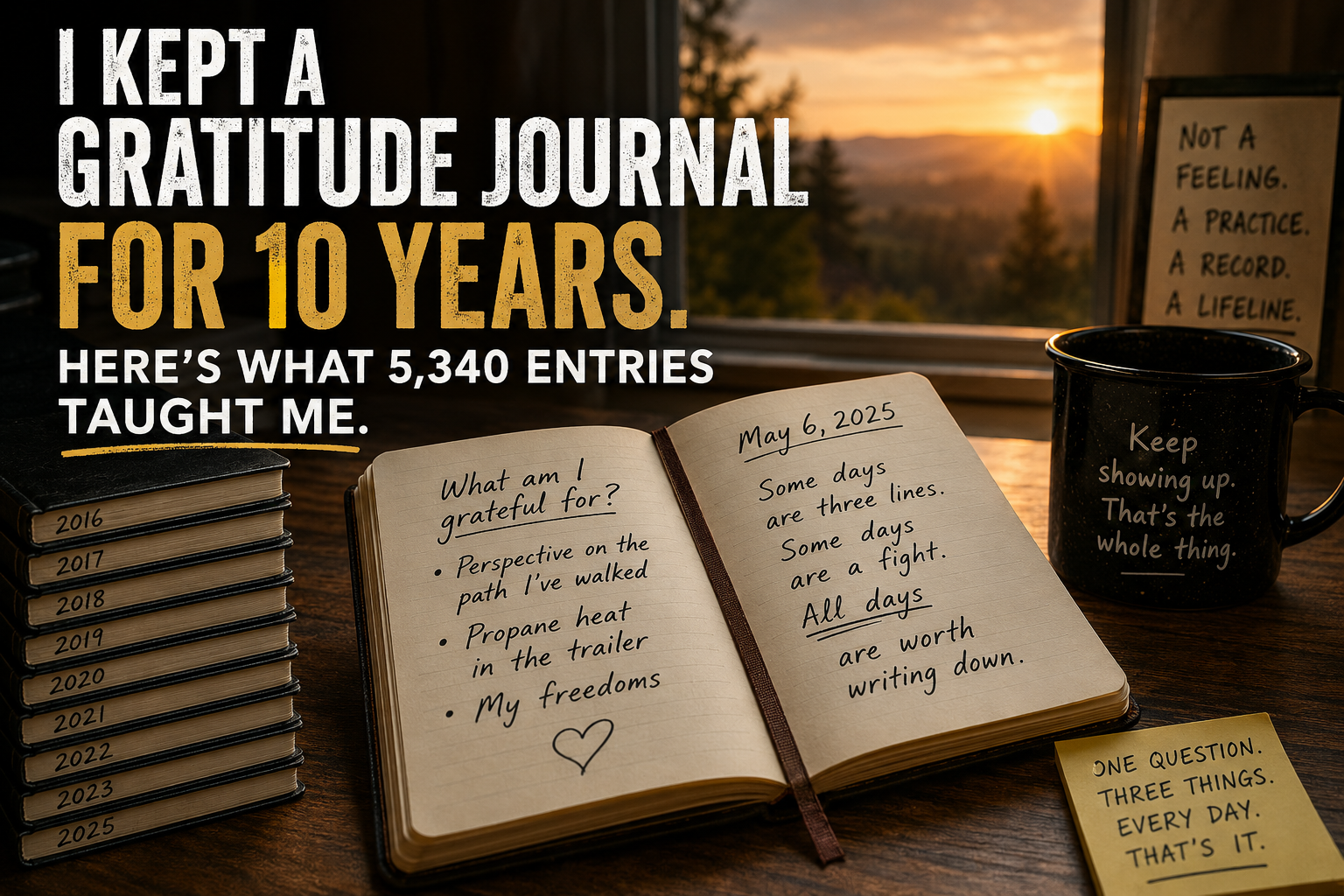 I Kept a Gratitude Journal for 10 Years. Here’s What 5,340 Entries Taught Me.